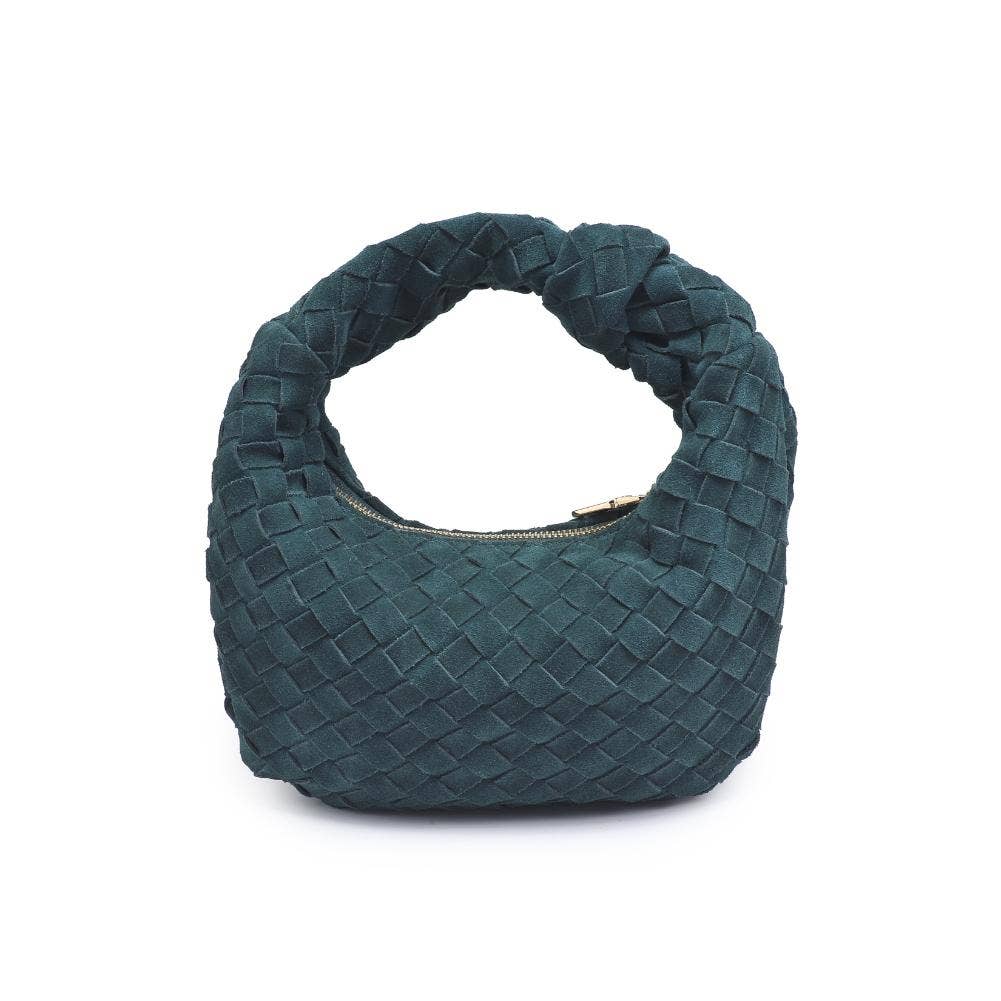 Moda Luxe - Autumn Woven Genuine Suede Leather Clutch