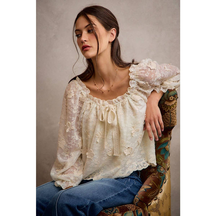 The Flora Lace Blouse