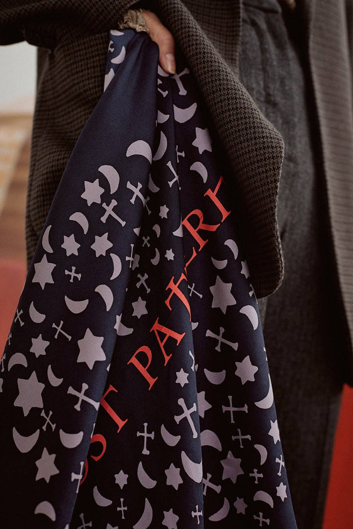 Lost Pattern NYC - "Lexicon" Silk Bandana