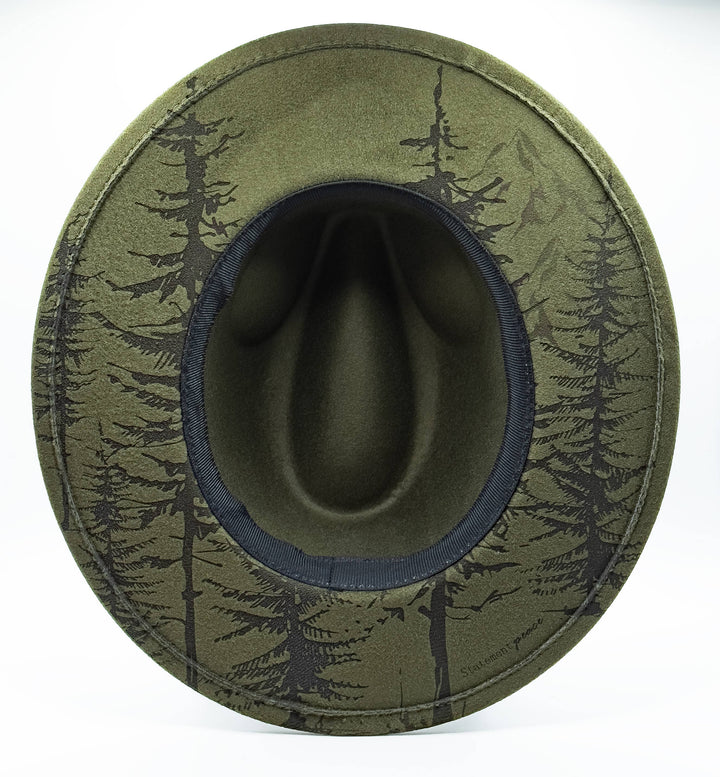 Statement Peace - Vegan Pine Tree boho Brim Hat Adjustable ON SALE