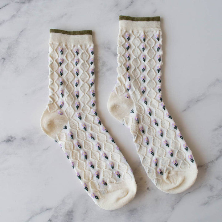 Little Daisy Diamond Shape Socks