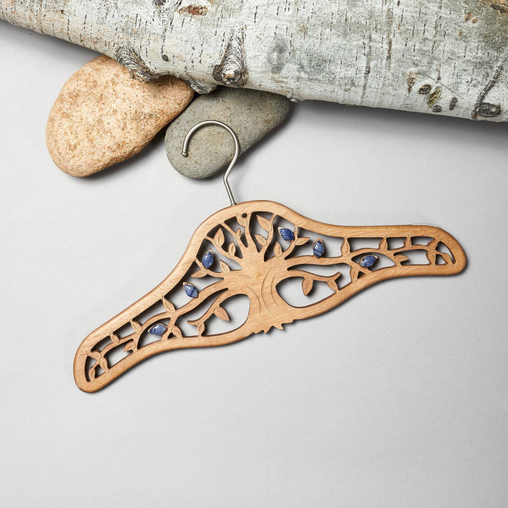 Radiant Home Products - Tree of Life Wood Designer Hanger -Multiple Sizes & crystals