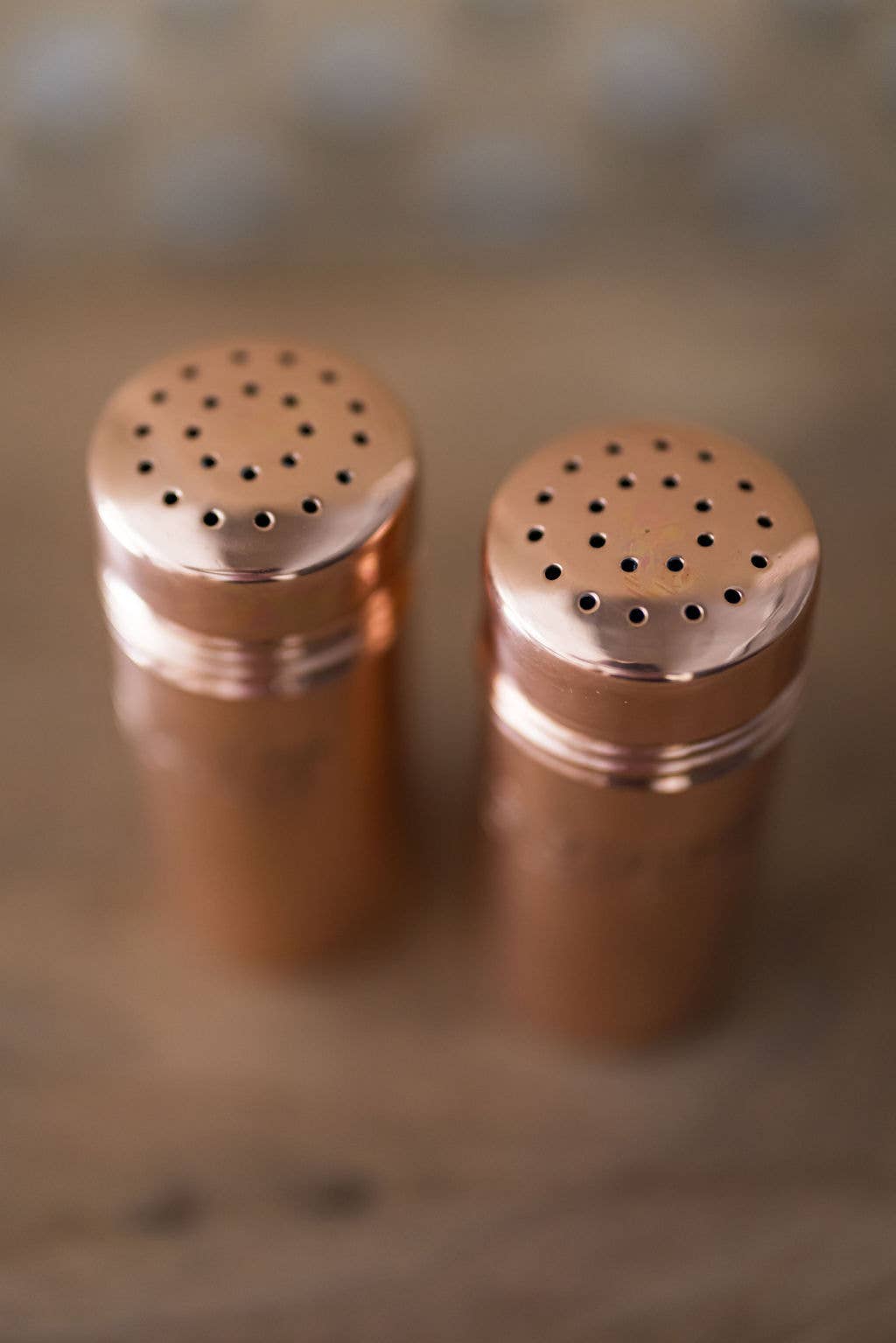 Copper Salt &amp; Pepper Shakers