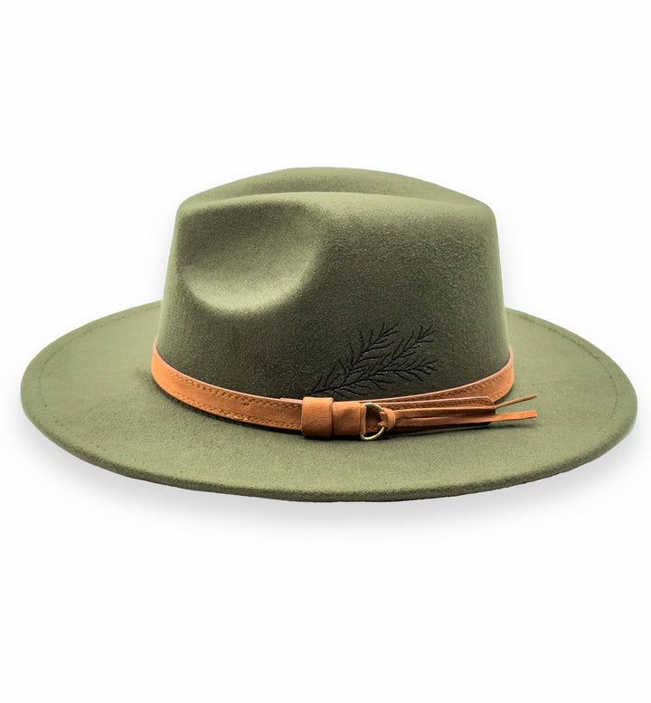 Statement Peace - Vegan Pine Tree boho Brim Hat Adjustable ON SALE