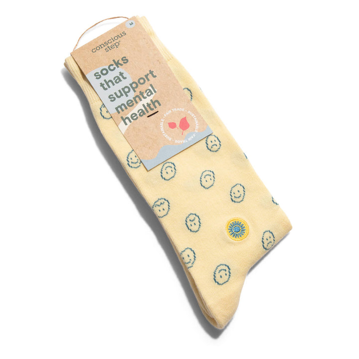 Conscious Step - Socks that Support Mental Health (Smiley Faces)
