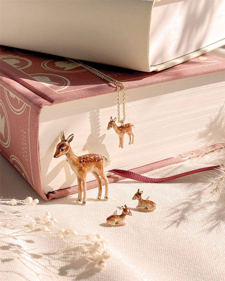 Fable England - FABLE Enamel Fawn Necklace