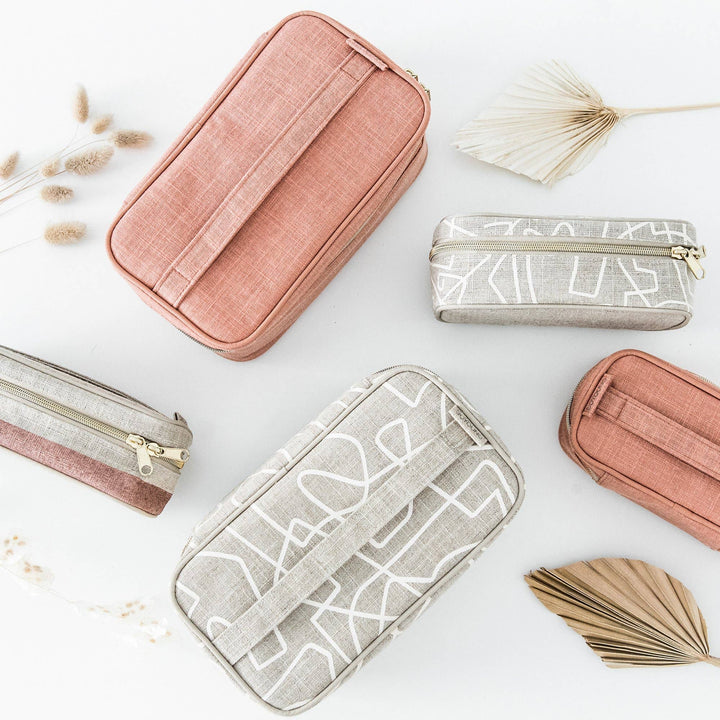 SoYoung - White Abstract Lines Beauty Poche