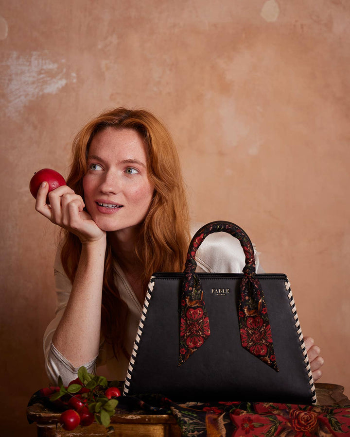 Fable England - FABLE Gala Apple Leather Tote