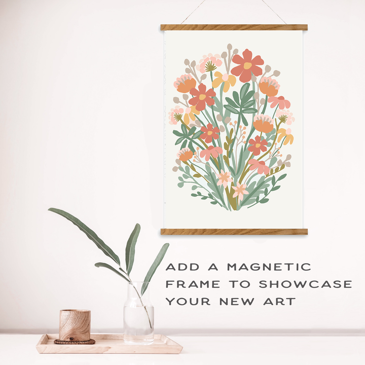 Breathe People - Wildflowers Meditative Art Paint by Number Kit