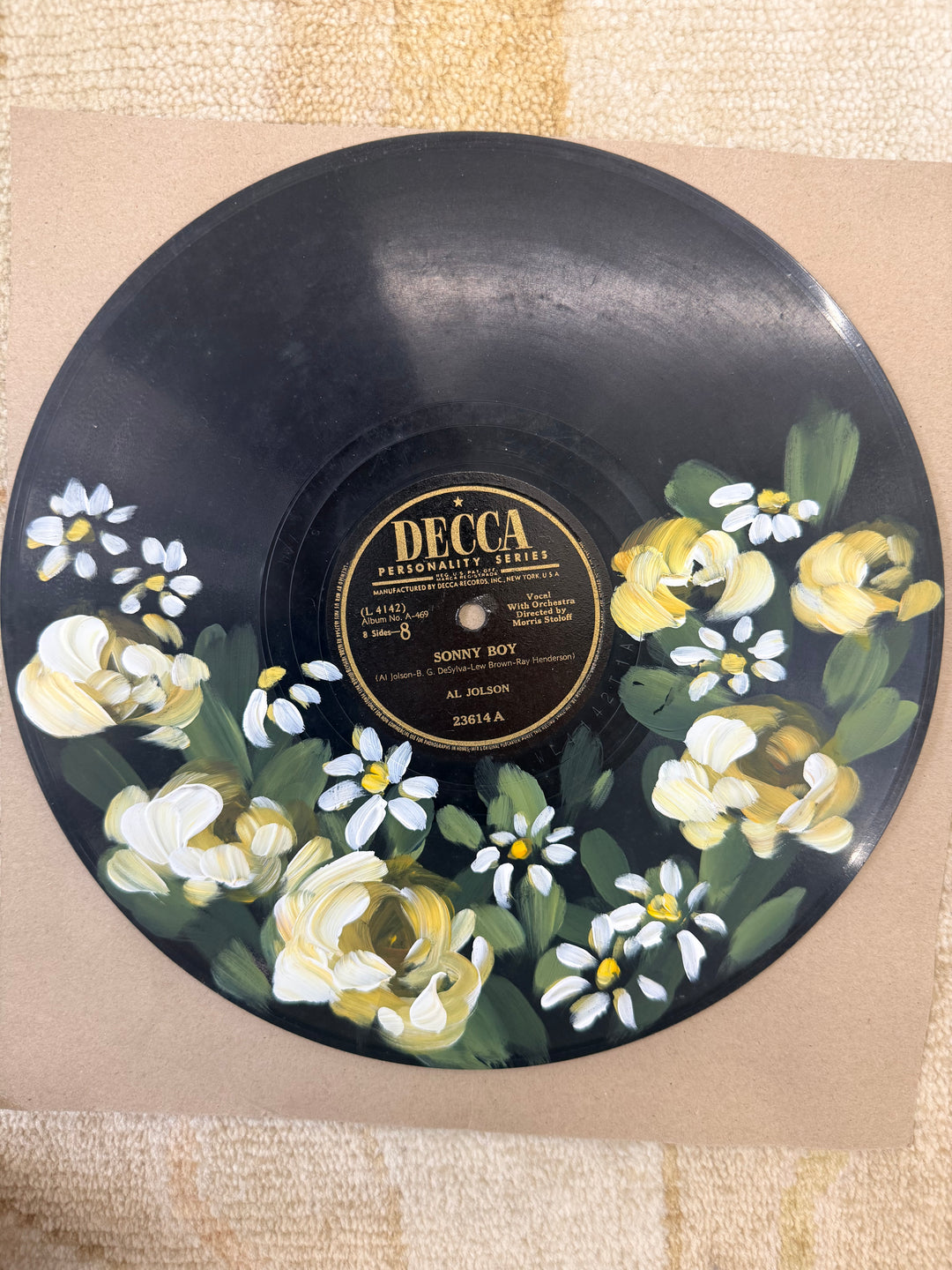 Hand Painted Vinyl Records: 10 inches (78 rpm)