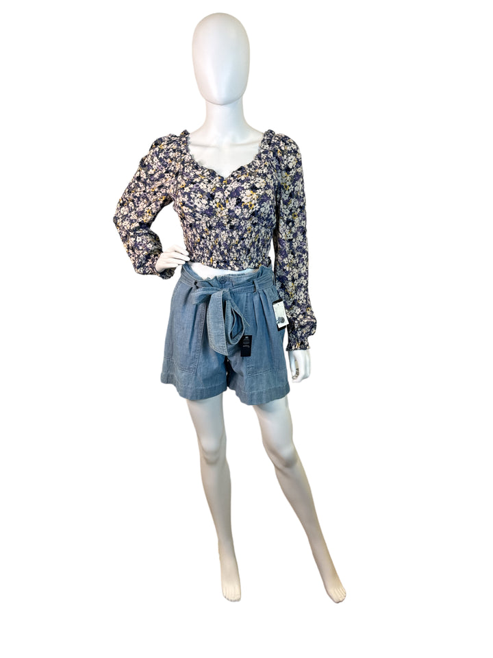Pre-Owned Lauren Ralph Lauren - Belted Chambray Shorts- Size 4