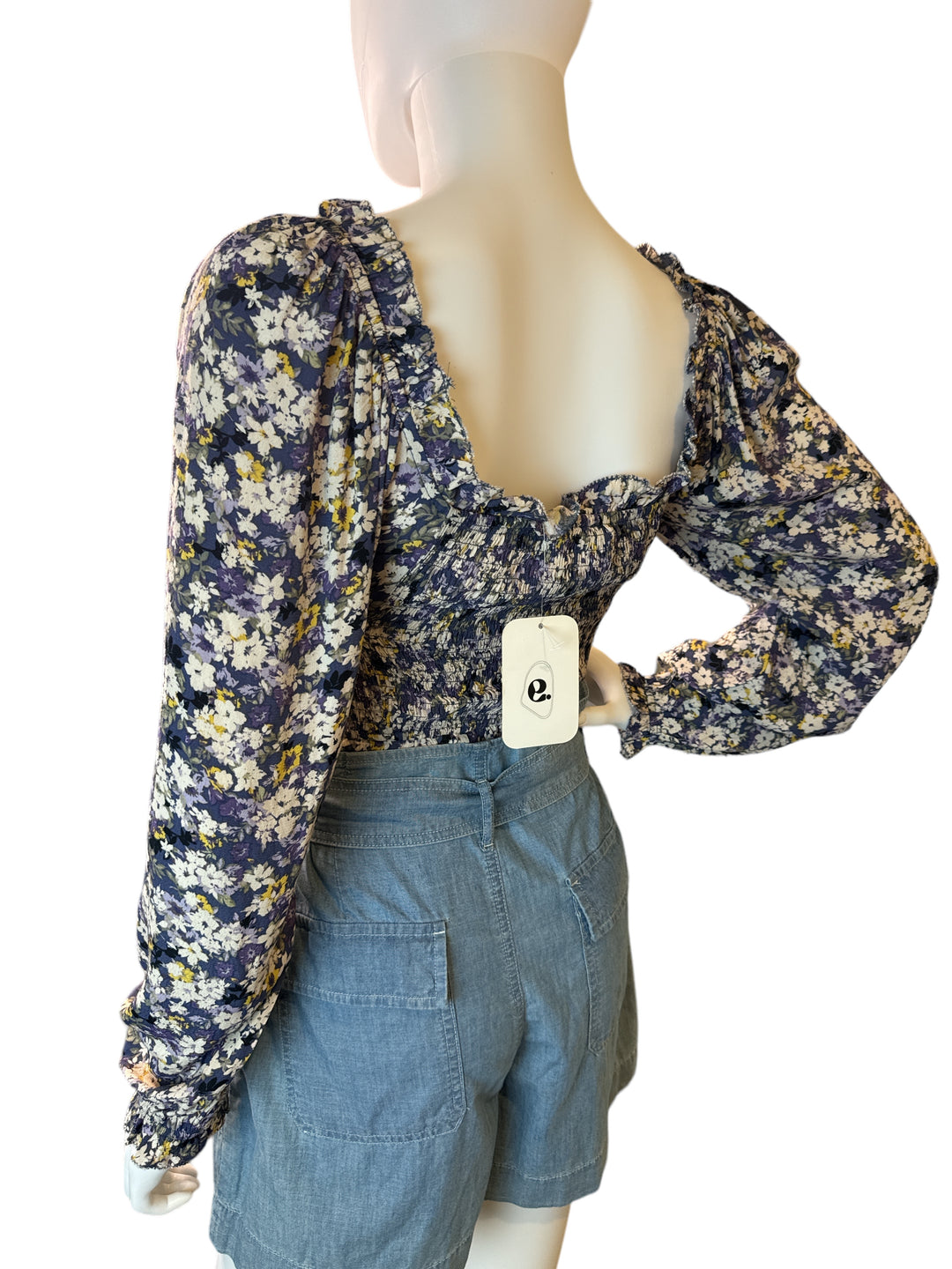 Pre-Owned Lauren Ralph Lauren - Belted Chambray Shorts- Size 4