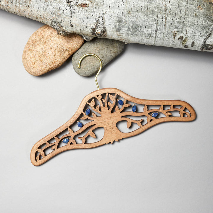 Radiant Home Products - Tree of Life Wood Designer Hanger -Multiple Sizes & crystals