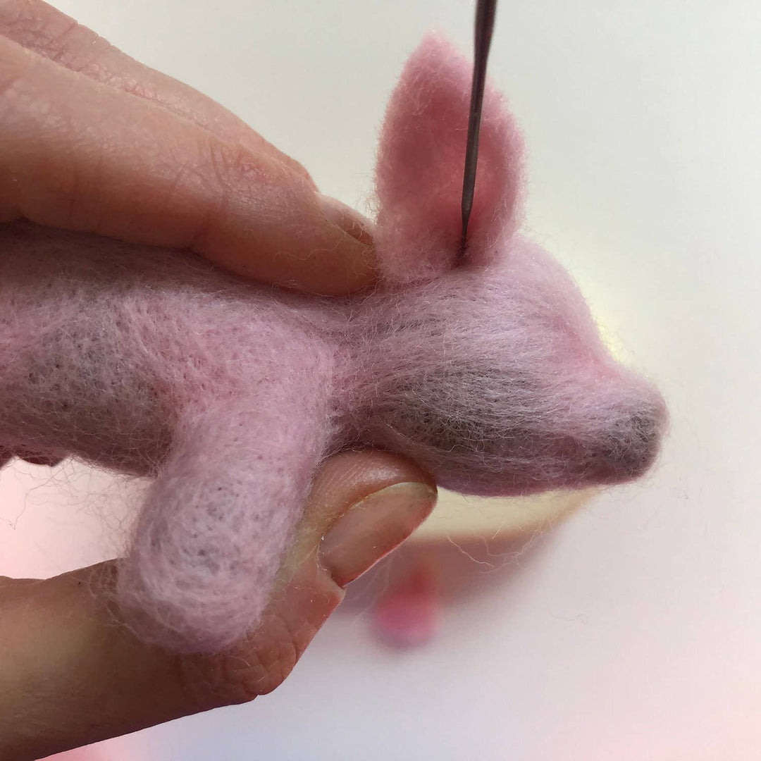 Bergin & Bath - Needle Felting Kit, Piglet - Learn How To Make Your Own Mini