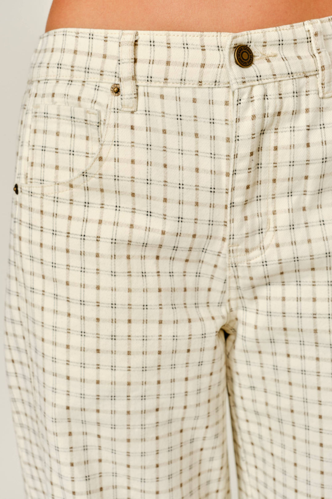 Pre-Order: Oxford Plaid Barrel Pants