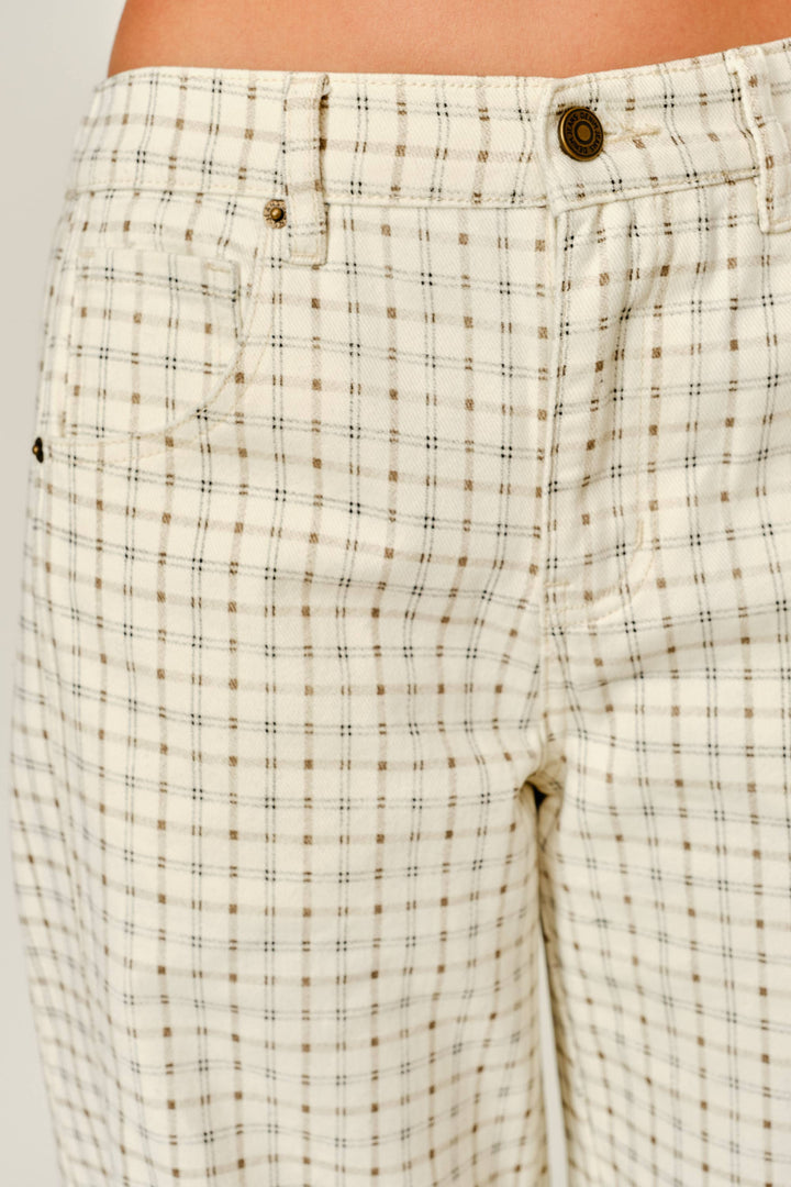 Pre-Order: Oxford Plaid Barrel Pants
