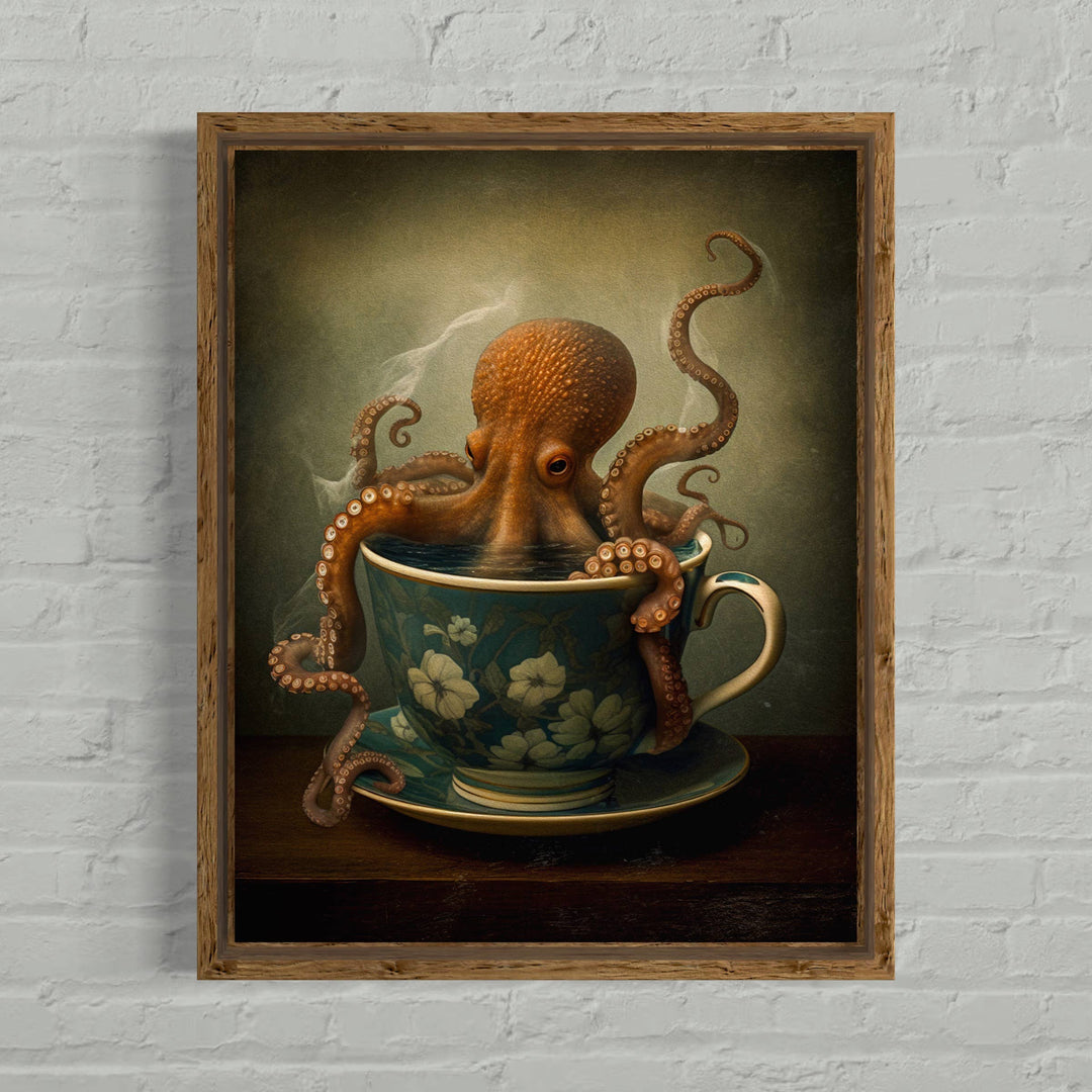 Salty Alyce - Octopus In A Tea Cup Wall Decor EB128