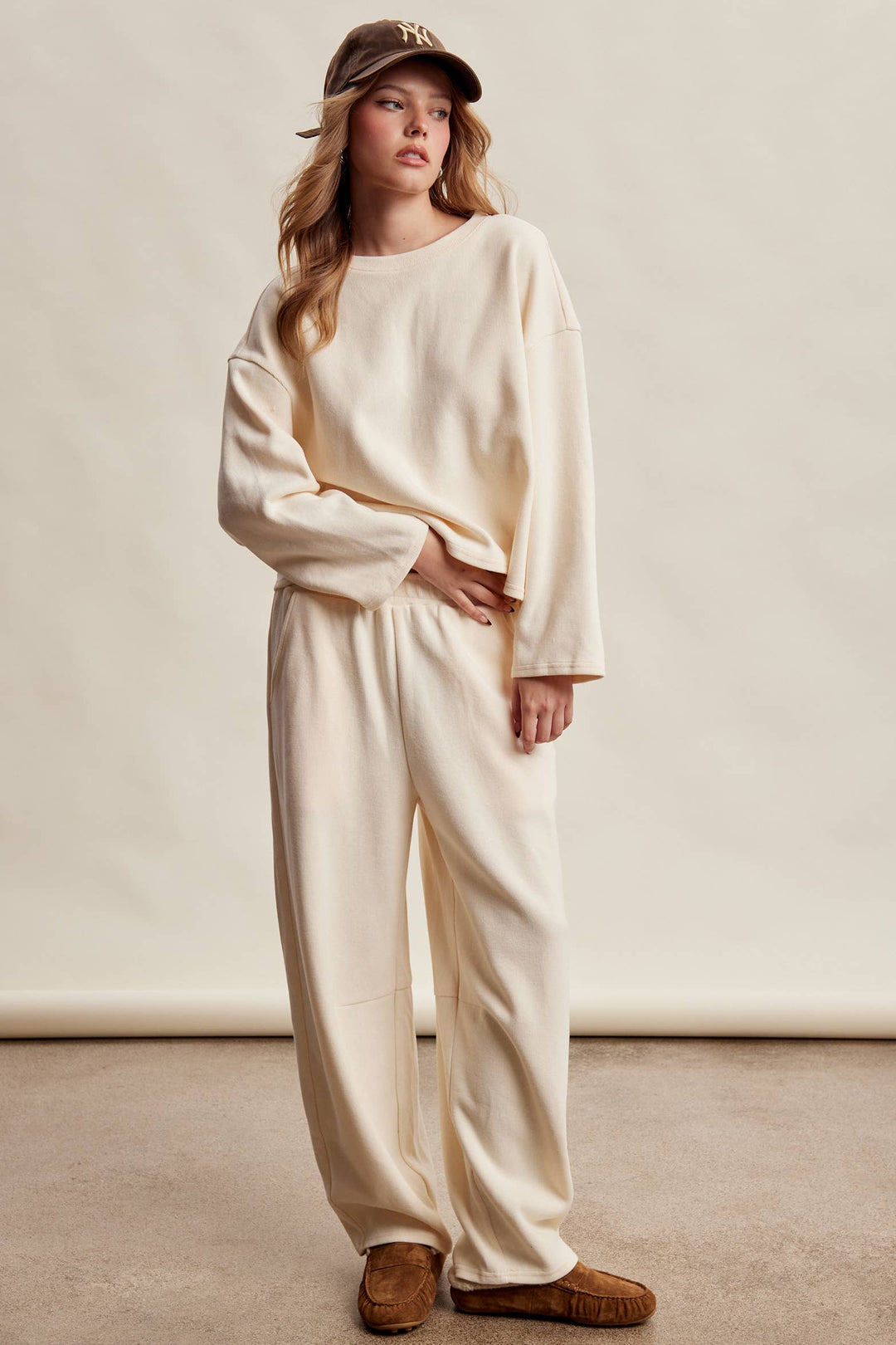 PRE-ORDER-Relaxed Stretch Cotton Knit Lounge Set