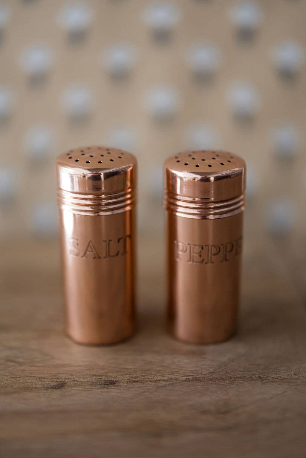 Copper Salt &amp; Pepper Shakers