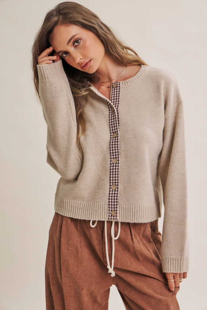 Pre-Order- Cottage Garden Wool-Blend Floral Placket Cardigan