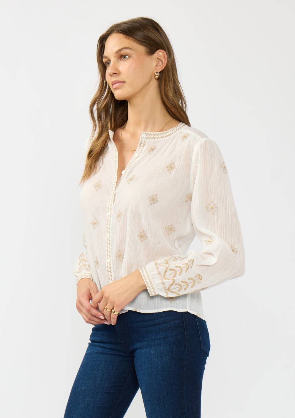 The Marigold Embroidered Blouse