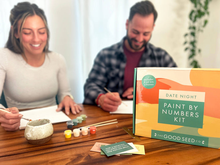 Breathe People - Deluxe Date Night Paint by Number Kit:  Unplug + Connect