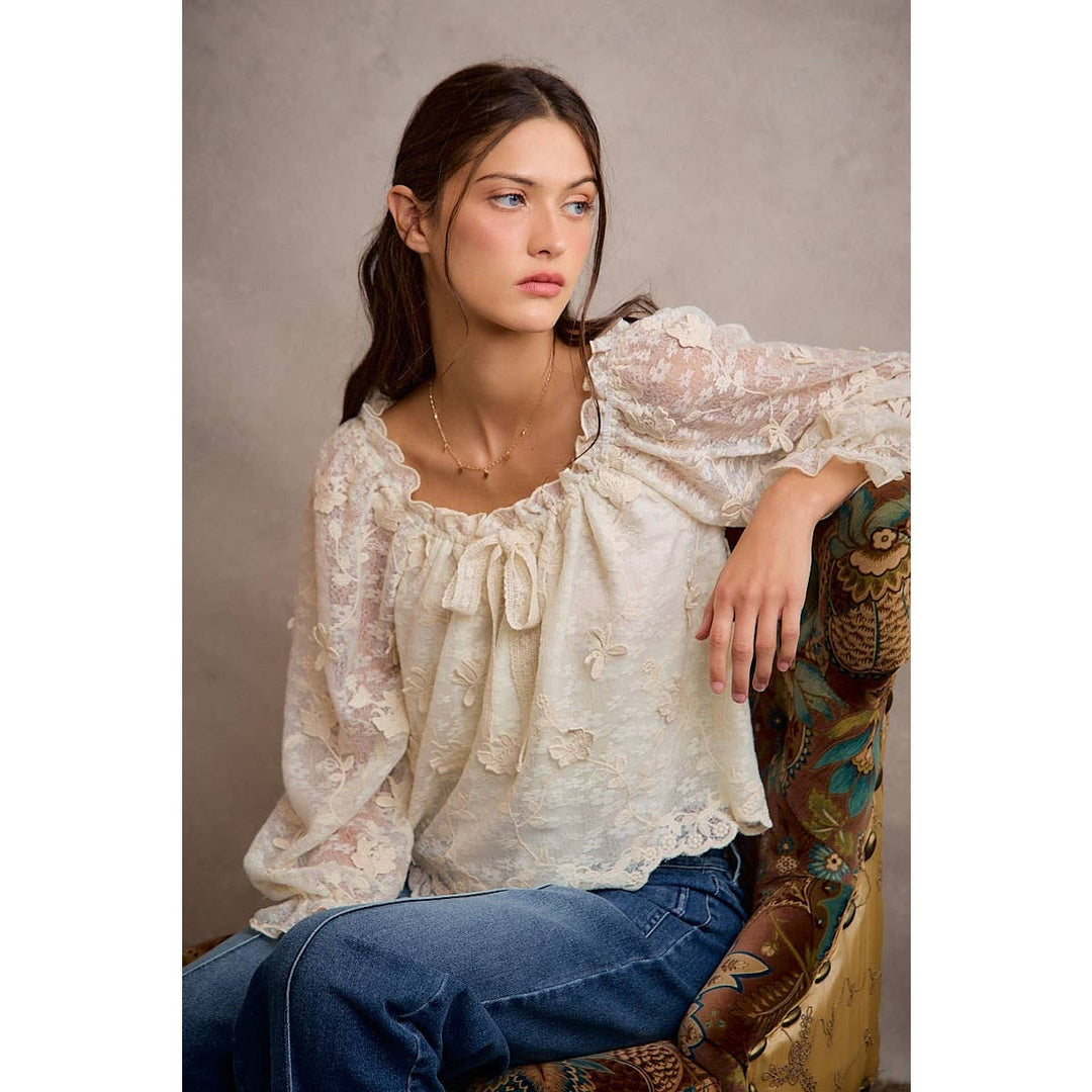 The Flora Lace Blouse