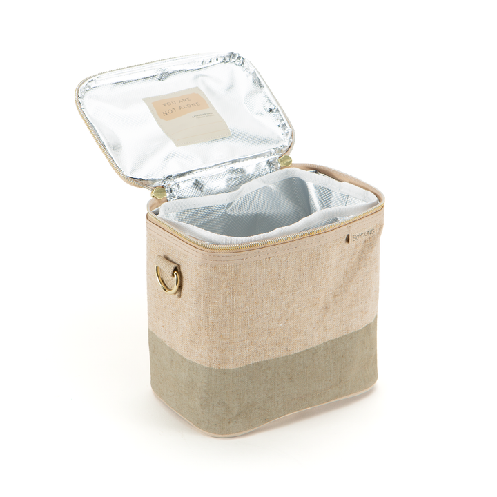 SoYoung - Cement Colour Block Petite Lunch Poche