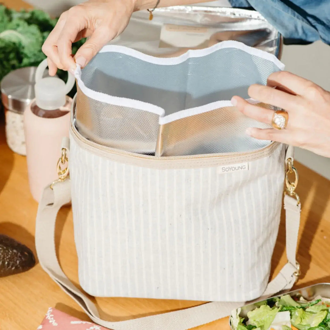 SoYoung - Sand &amp; Stone Beach Stripe Lunch Poche