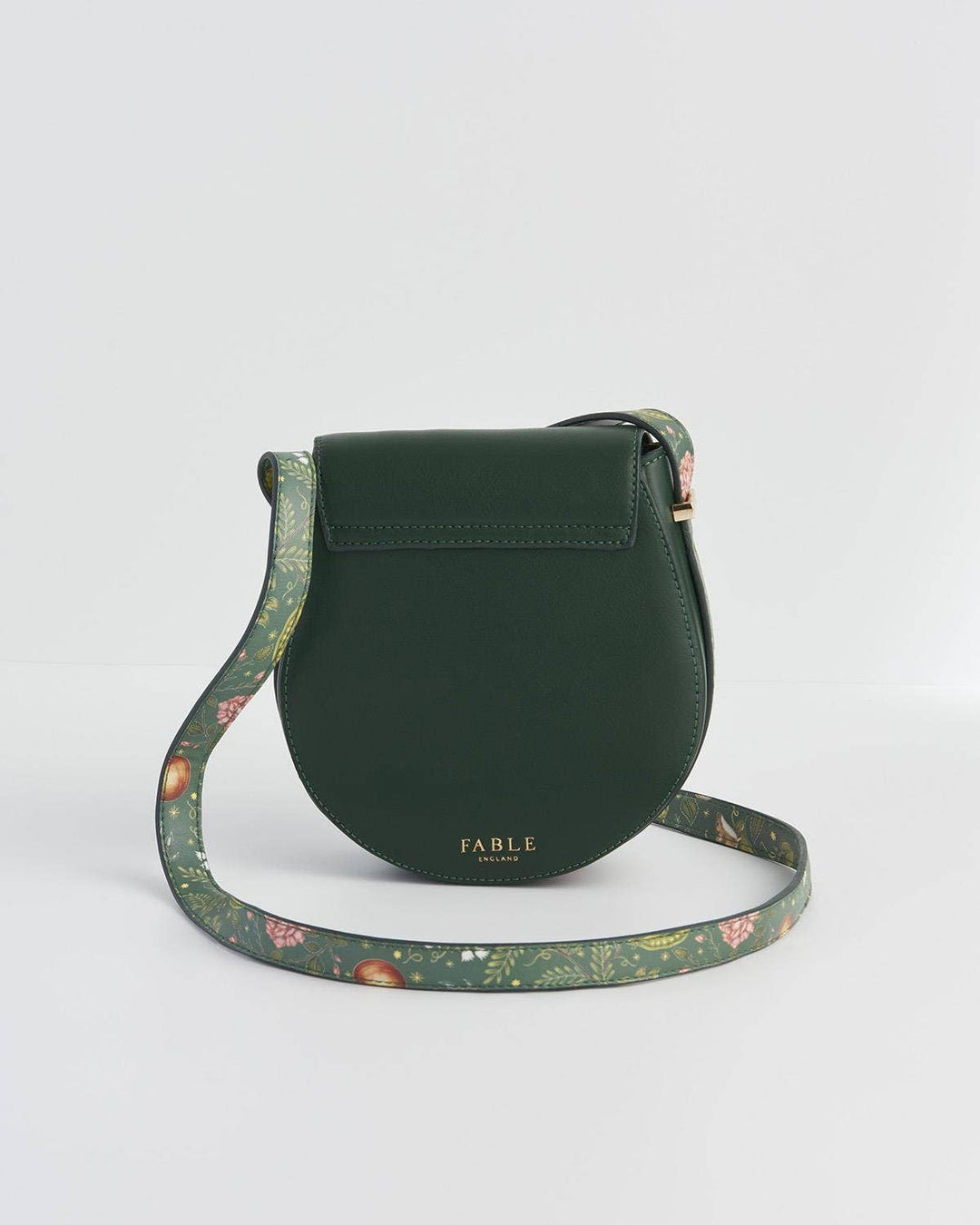 Fable England - FABLE Into the Woods Green Saddle Purse