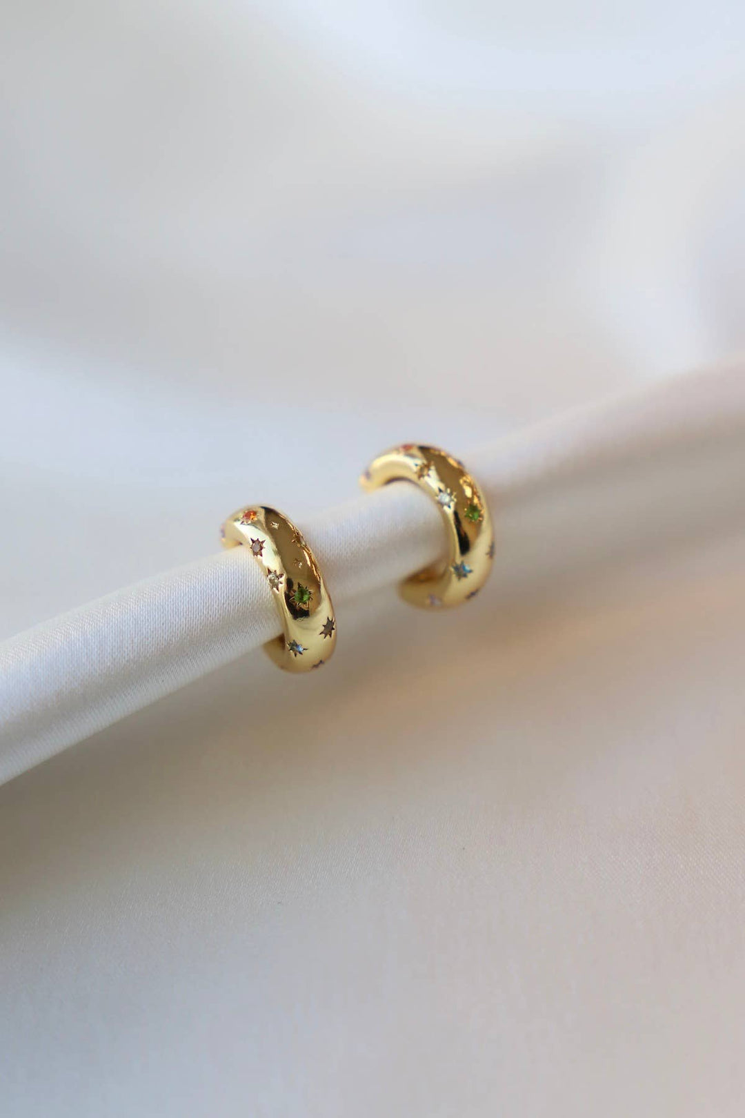 Katie Waltman Jewelry - PENNY CZ STAR HOOP