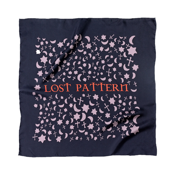 Lost Pattern NYC - "Lexicon" Silk Bandana