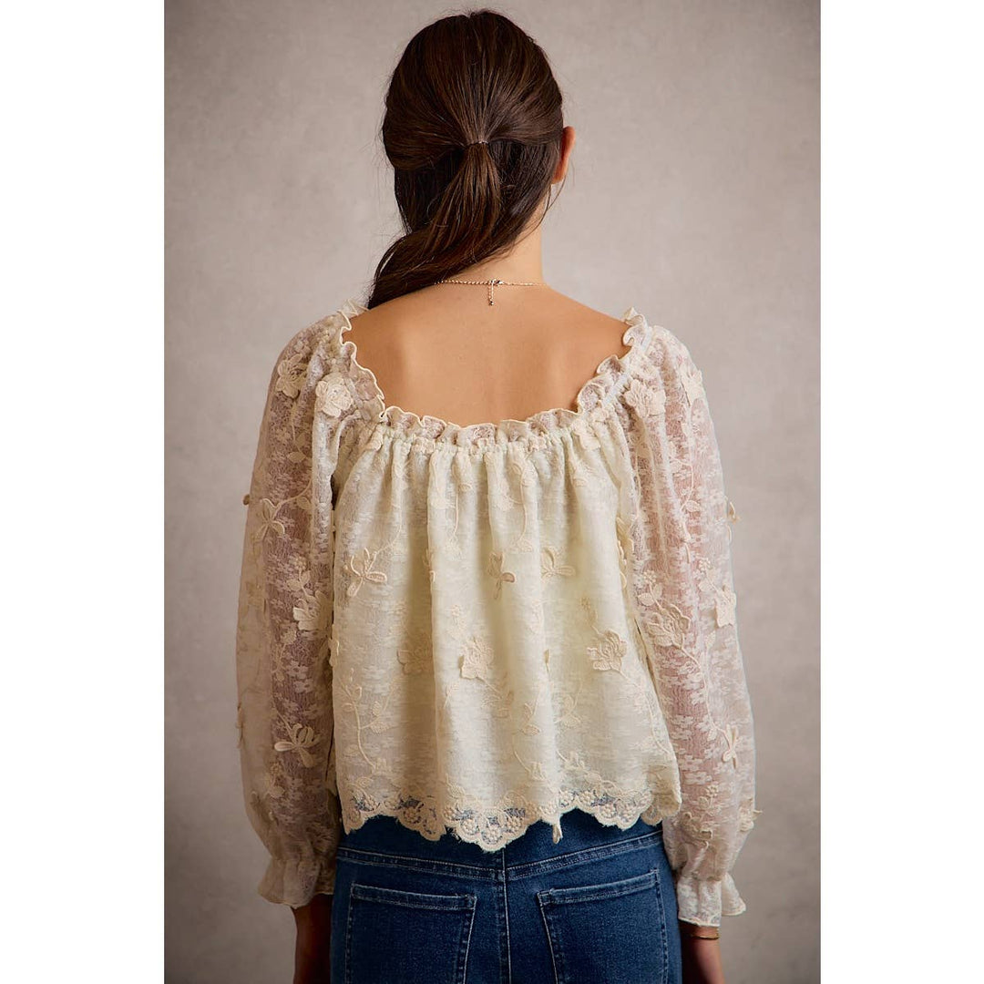 The Flora Lace Blouse