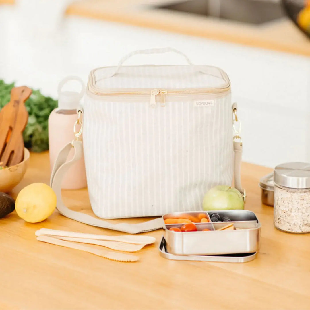 SoYoung - Sand &amp; Stone Beach Stripe Lunch Poche