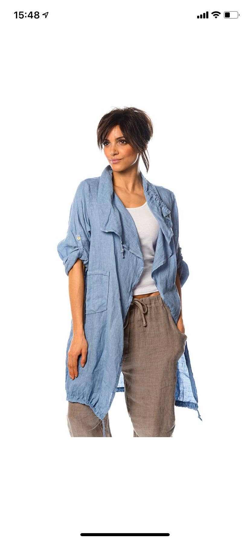 LÉA &amp; LUC - 100% Linen Vest REF. 9679