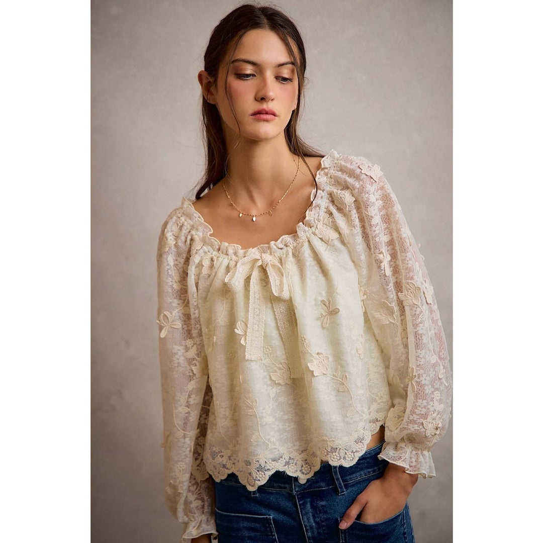 The Flora Lace Blouse