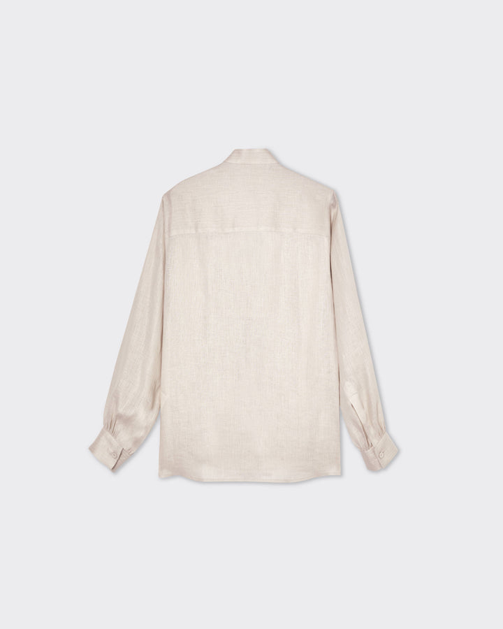 The pleated Linen blouse