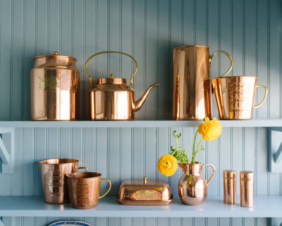 The Heirloom Copper Butter Dish