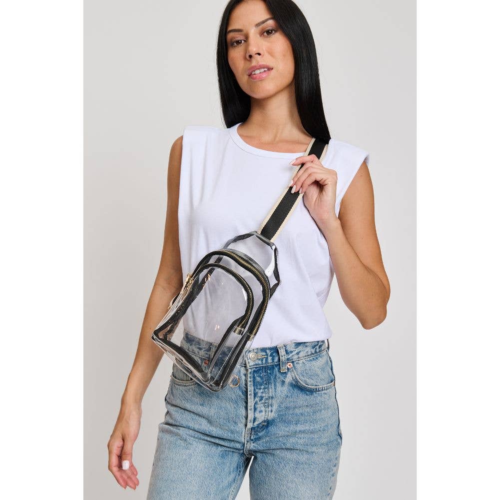 Moda Luxe - Britney Clear Stadium Event Sling Backpack