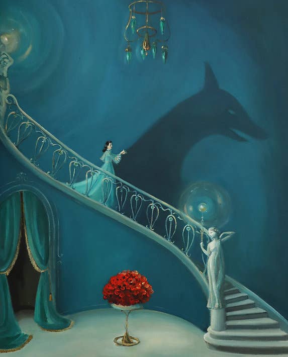 THE MANSION GIRLS - Blueblood. Fine Art Print. 11"x14"