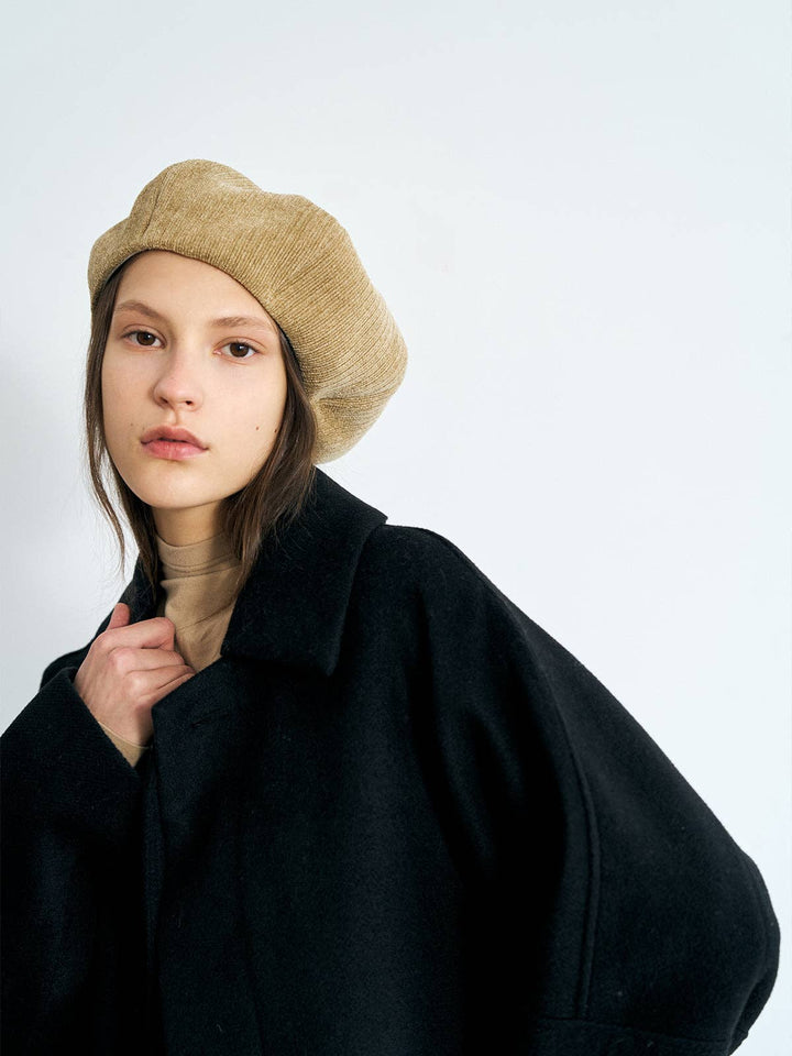 Lost Pattern NYC - "Velvet Cloud" Beret Hat - Ecru