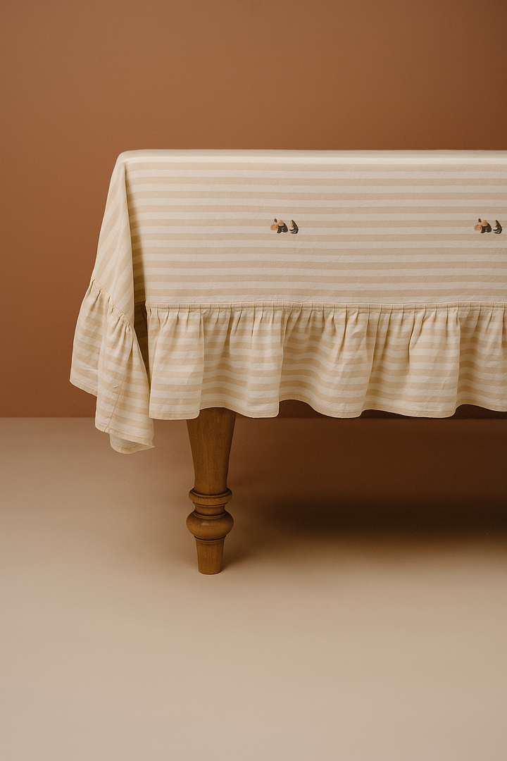 The Frances Ruffled Tablecloth