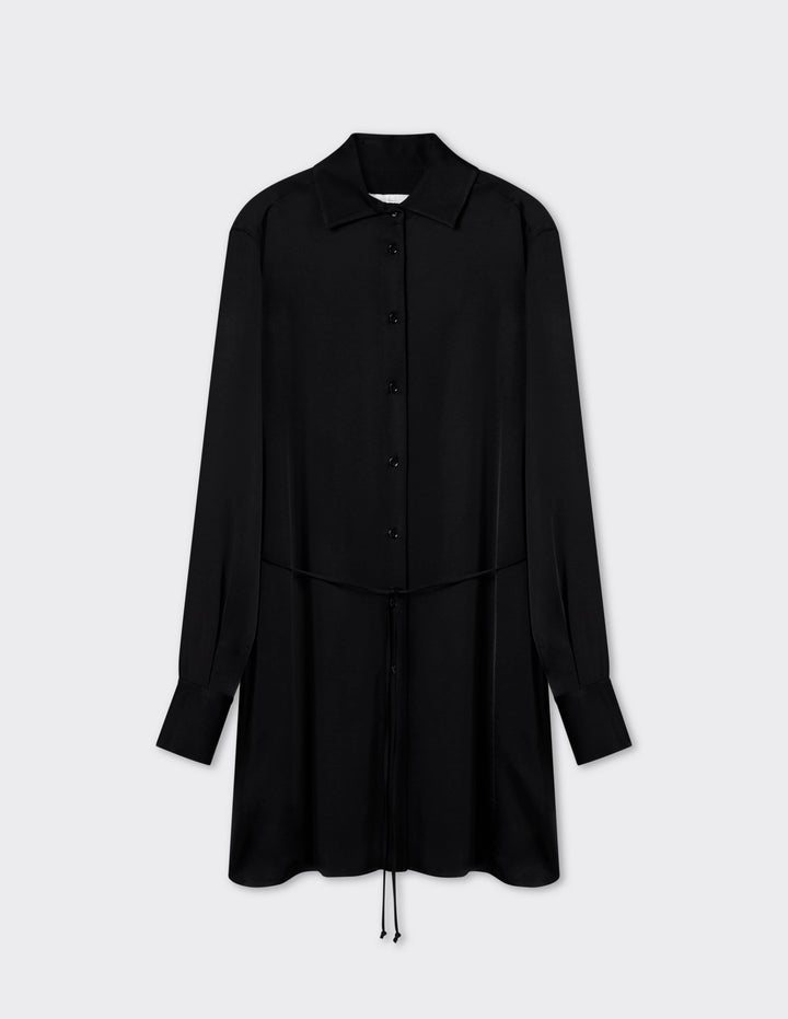 Luxury Satin Shirtdress