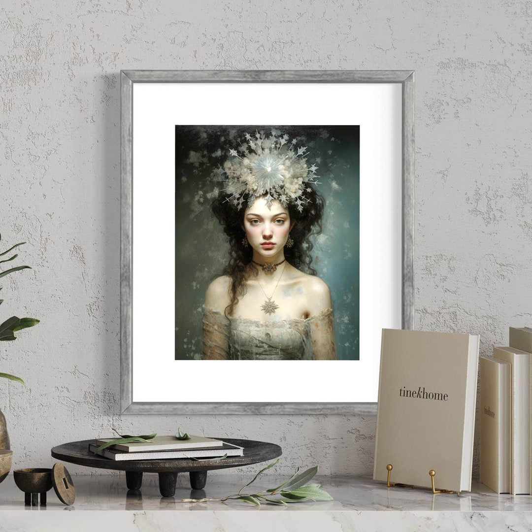 Salty Alyce - Winter Snow Queen Portrait Print 61RD