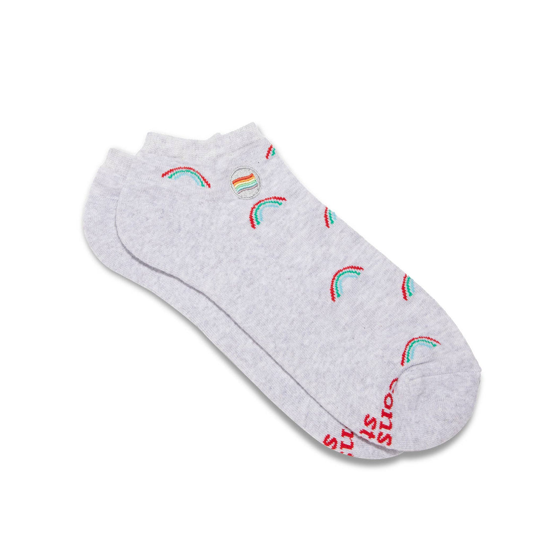 Conscious Step - Ankle Socks that Save LGBTQ Lives (Radiant Rainbows)