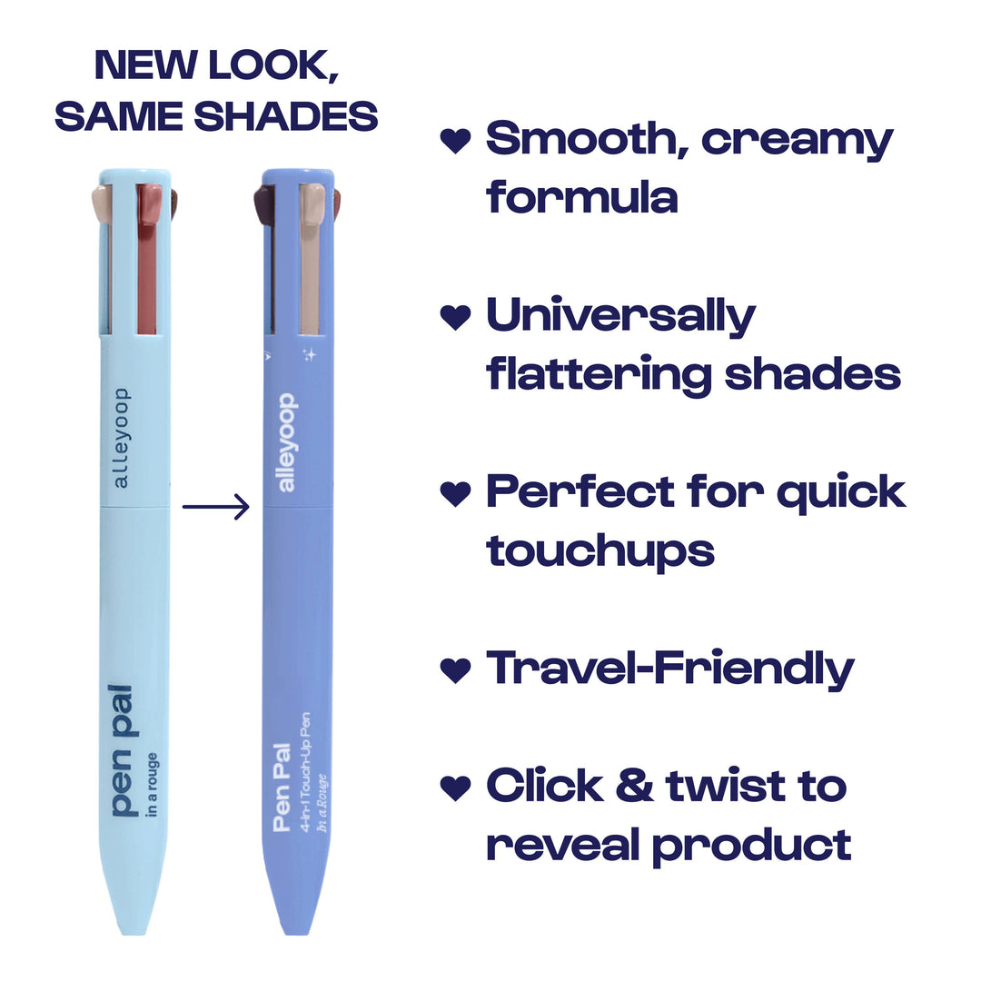 Alleyoop Pen Pal 4-in-1 Makeup Touch-Up Pen in Make a Mauve