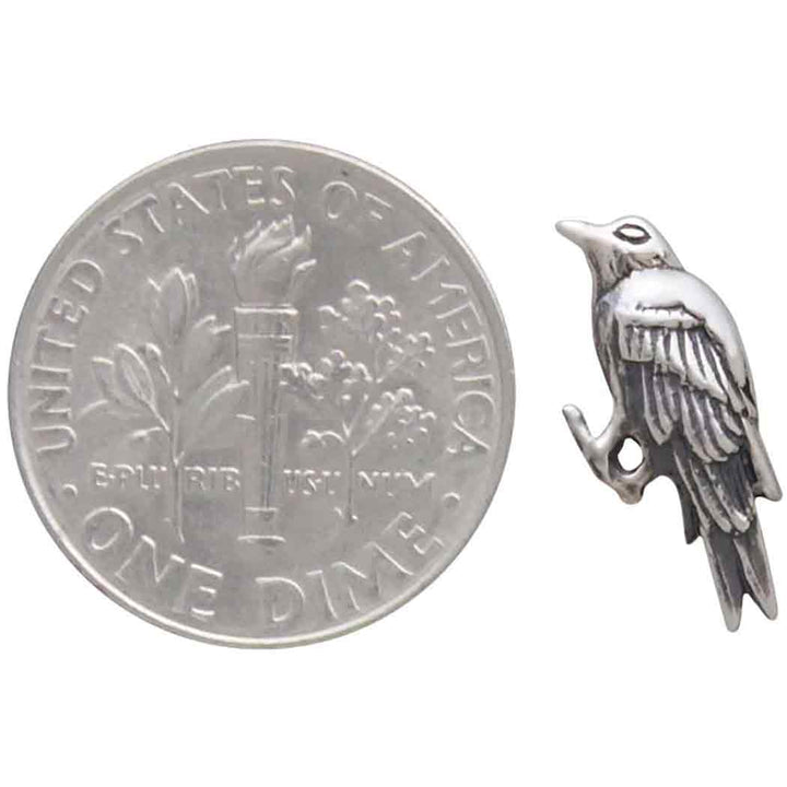 Raven Post Earrings 7x15mm