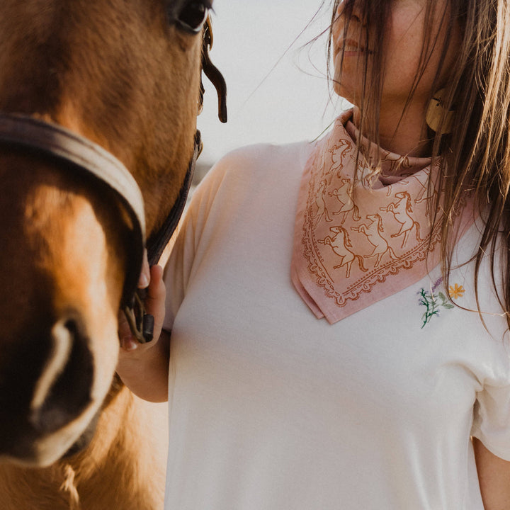 The Blush Horse Bandana