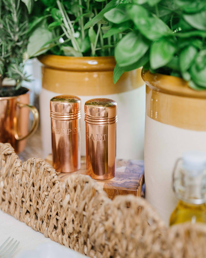 Copper Salt &amp; Pepper Shakers