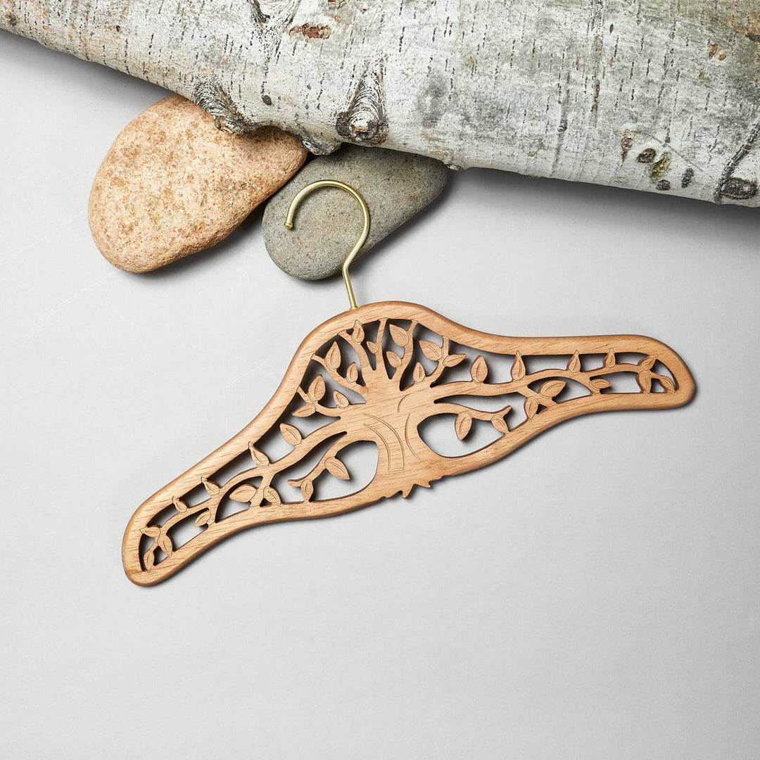 Radiant Home Products - Tree of Life Wood Designer Hanger -Multiple Sizes & crystals